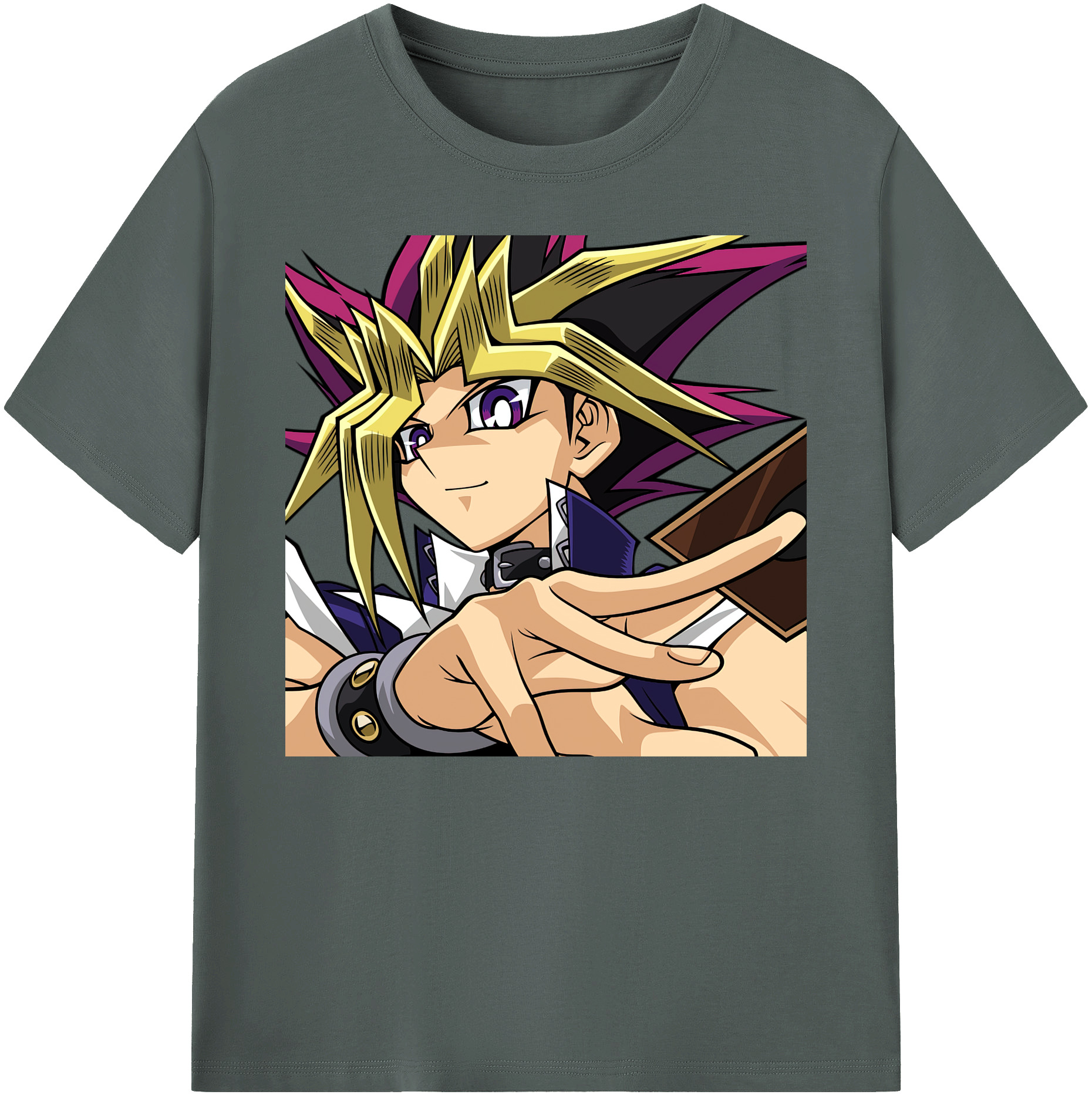 （画像用） 遊☆戯☆王 Yu-Gi-Oh! 綿100％ メンズ半袖Tシャツ｜肌触りやわらか＆通気性